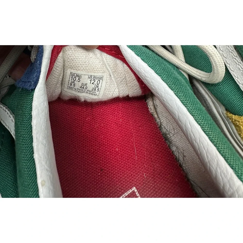 Vans Old Skool Yacht Club Mens 10.5 Womens 12 Blue Green Red Yellow 2018 Worn